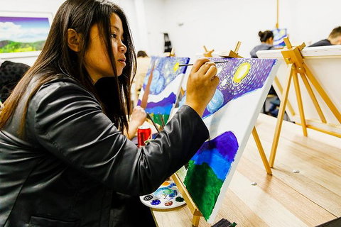 Wine & Paint Night At Brisbane 'Sip & Paint' Studio - Accommodation Newcastle 0