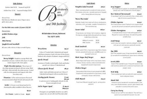 Belvideres Bar & Bistro - Accommodation Newcastle 4