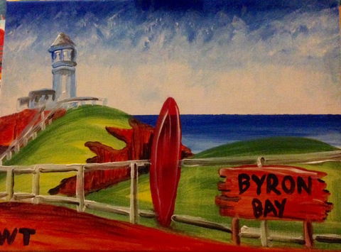 Brush And Sip Course: Australian Landscapes - Accommodation Newcastle 0