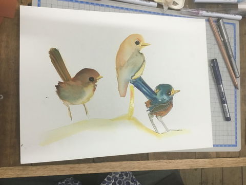 Ink & Watercolour Wash Illustration Workshop - Accommodation Newcastle 0