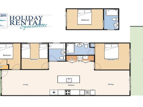 Shady Palms Modern Beach House With Studio - Accommodation Newcastle 4