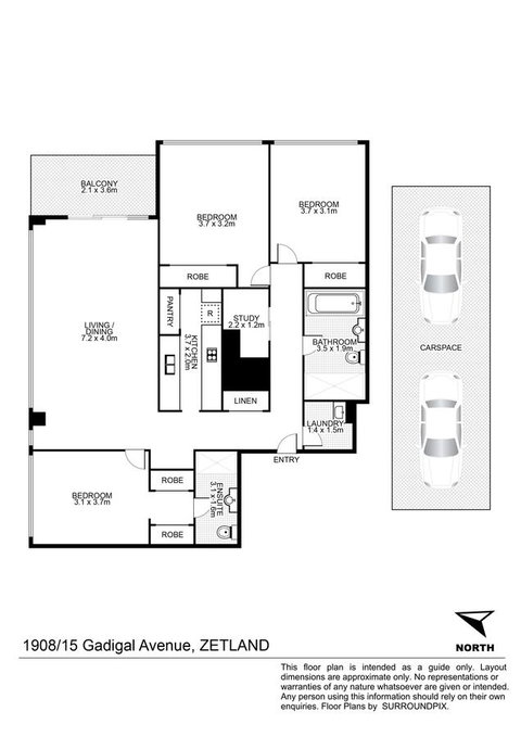 Gadigal Groove - Modern And Bright 3BR Executive Apartment In Zetland With Views - Accommodation Newcastle 11