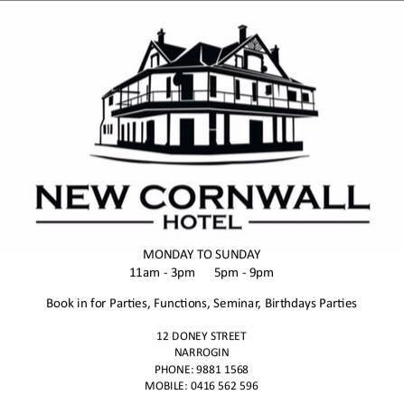 New Cornwall Hotel - Accommodation Newcastle 3