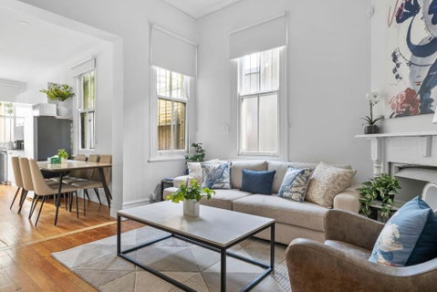 Newtown Nest - Chic Terrace Living Off King Street - Accommodation Newcastle 0