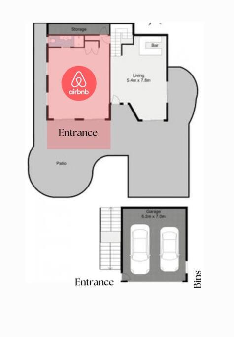Sophisticated Spacious Self Contained Studio - Accommodation Newcastle 1