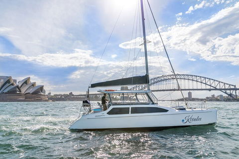 Vivid 90-Minute Sydney Harbour Catamaran Cruise With BYO Drinks - Accommodation Newcastle 0
